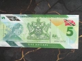 Банкнота - Тринидад и Тобаго - 5 доларa UNC | 2020г, снимка 1