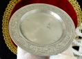 Калаена чиния,рамка за снимка,барок,калаена сватба. , снимка 3