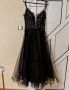 Черна бална рокля с тюл – елегантен модел, снимка 1