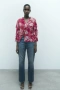 блуза ZARA в розово, снимка 1