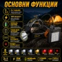 Професионален мощен челник за глава и къмпинг лампа с Power Bank за риболов къмпинг туризъм палатка, снимка 2