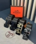 колани от естествена кожа в кутия hermes prada 4см, снимка 1