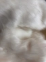 Луксозен бял еко косъм плат, снимка 1