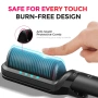 Четка преса за коса TYMO Flat Iron Hair Straightener Brush 2 in 1 200M Ions Ceramic Black, снимка 5