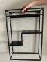 Етажерка рафт полица IKEA LINDASEN черна, снимка 2