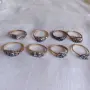 Лот от пръстени със сапфири. Сребро с позлата., снимка 1