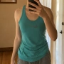 Nike Dri-FIT дамски потник размер M синьо-зелен спортен топ, снимка 1
