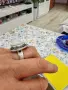 сребърен пръстен с естествен седеф, снимка 2