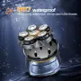 Нова Електрическа самобръсначка за глава мъже 6D IPX7 USB LED 180 минути, снимка 1