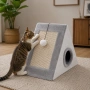 Къщичка за котки 4 в 1 - Драскалка, легло, играчка и уютно скривалище 39 x 45 x 14 cm, снимка 2