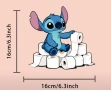 Стич Stitch ролки хартия стикер лепенка за стена мебел или тоалетна чиния за капака и автомобил авто, снимка 2