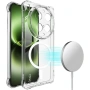 MAK Магнитен калъф за vivo X300 Ultra 5G с airbag защита – Прозрачен, снимка 1