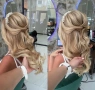 Сватбена корона/ диадема/ тиара с перли, снимка 1