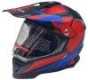 Крос каска за мотор, мотокрос, ендуро и АТВ - червен/син мат - XL, снимка 1