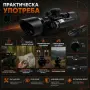 Бързомерец оптически прицел оптика оръжие мерник червен лазер бързомер еърсофт въздушна ловна пушка, снимка 6