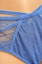 Hunkemöller дамски бикини L – синя дантела с ефектни ленти, снимка 3