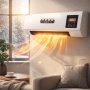 Стенен PTC отоплител и вентилатор LX-333 – 1800W, дистанционно управление и таймер, снимка 1