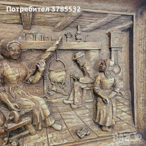 картина дърворезба , снимка 3 - Антикварни и старинни предмети - 55334542