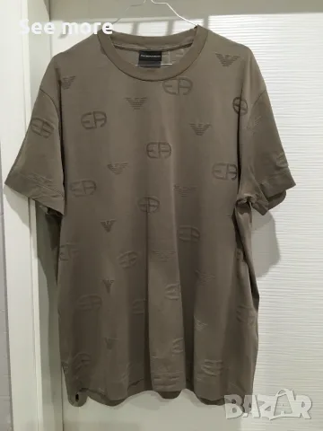 Emporio Armani лого мъжка тениска 3XL, снимка 2 - Тениски - 55578401
