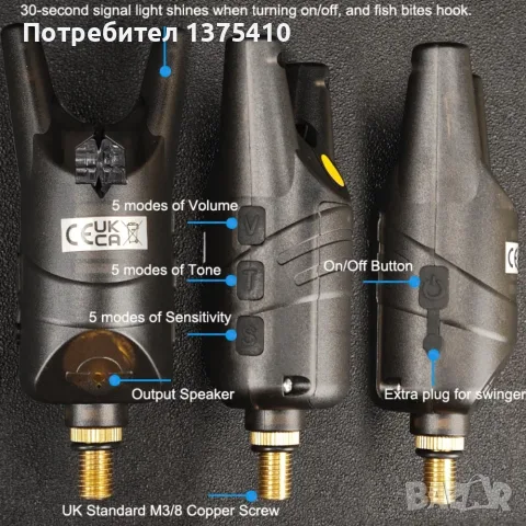 Риболовни Сигнализатори - аларми 4 цвята  10евро, снимка 3 - Такъми - 55502597