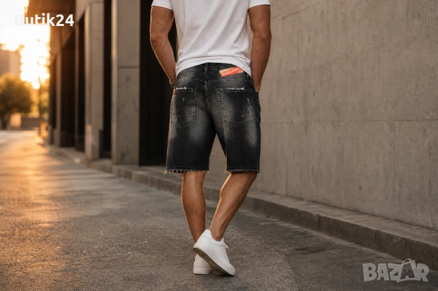 Мъжки къси дънкови панталони Dsquared2 Slim Jean - IT50, снимка 2 - Къси панталони - 54912109