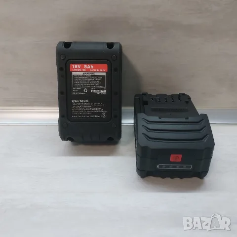 КОМПЛЕКТ 2 бр. Чисто Нови Батерии 18V 5Ah за Metabo (Заместител) – 90Wh с LED Индикатор, снимка 2 - Други инструменти - 55492542