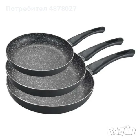 Тигани комплект NEW 20x4cm, 24x4.5cm, 28x5cm