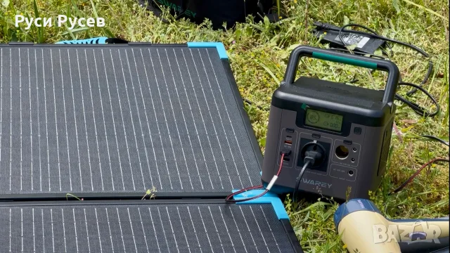 Соларна станция с панел Swarey S500 + 100W Соларен Панел | за Къмпинг, Кемпер, каравана и риболов