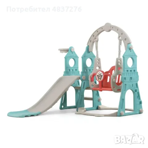 Детски комплект 4 в 1 с пързалка, снимка 8 - Детски люлки - 55444679