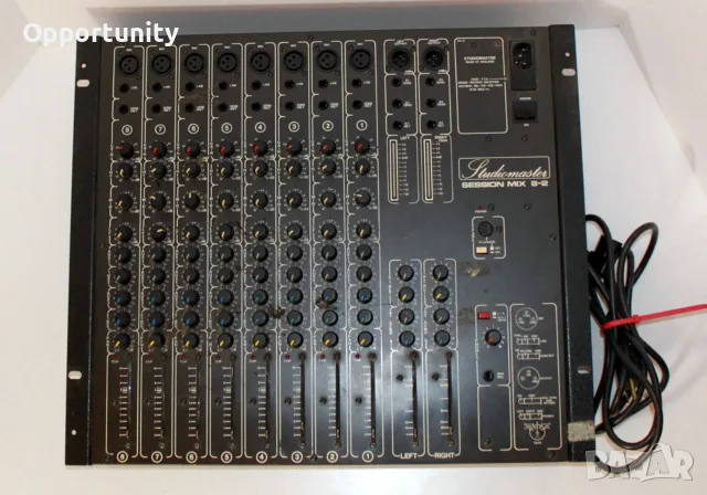Studiomaster Session Mix 8-2 (8 Channel In / Stereo Out) Mixer, снимка 3 - Ресийвъри, усилватели, смесителни пултове - 55317705