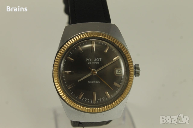 1970's Руски Ръчен Часовник POLJOT Automatic 2616.2H 23 Jewels, снимка 4 - Мъжки - 54608335