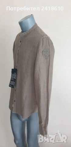 Blauer Len/ Лен Slim Fit Mens Size M НОВО! ОРИГИНАЛ! Мъжка Ленена Риза, снимка 12 - Ризи - 54466671