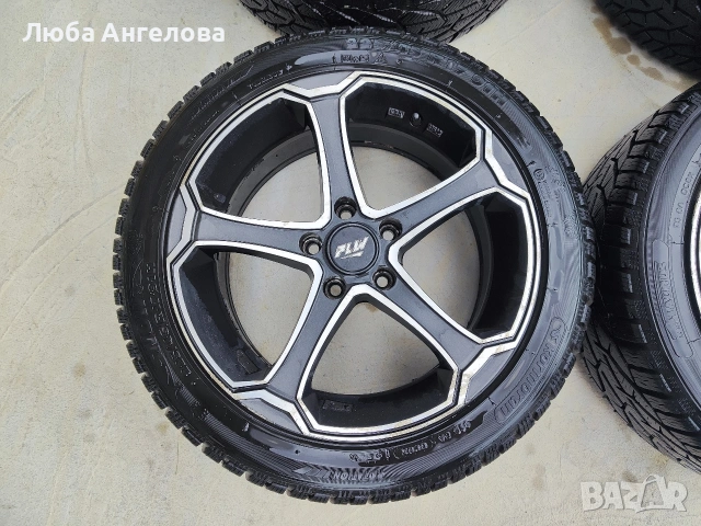 Алуминиеви джанти FLW 17 цола със зимни гуми, снимка 4 - Гуми и джанти - 54541501