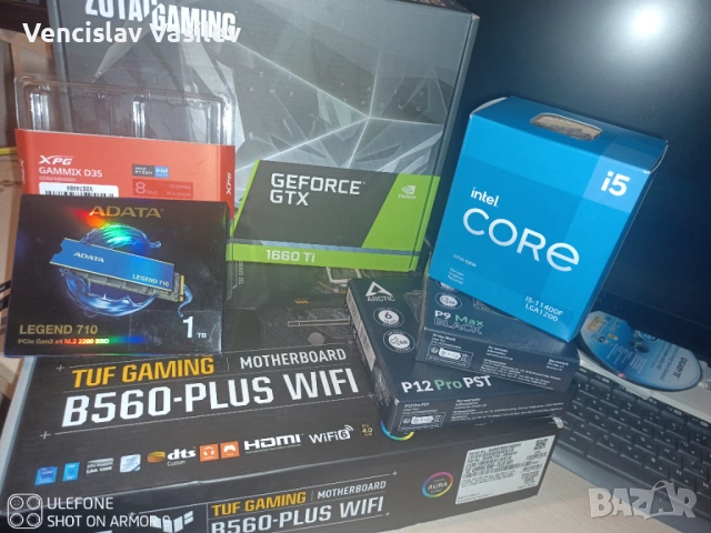 Компютър за бизнес и леки игри със 11400F/ Asus TUF Gaming B560plus WIFI, снимка 16 - Работни компютри - 54543556