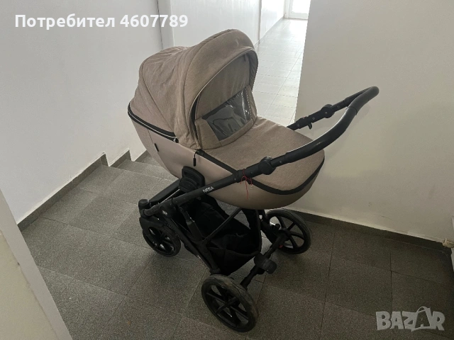 Бебешка количка 2 в 1 Riko Nesa (цвят Pearl Pink / Beige)