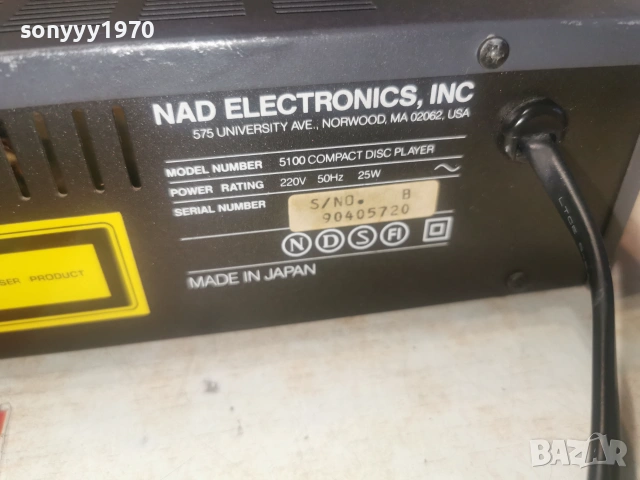 NAD 5100 CD PLAYER-MADE IN JAPAN-ВНОС SWISS 1207260917L4, снимка 17 - Декове - 55246941