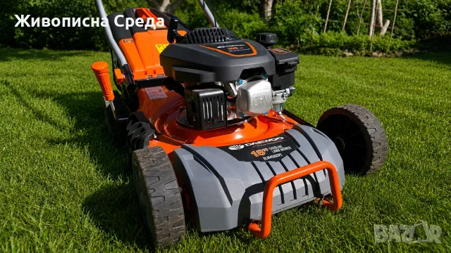 НОВА! Самоходна бензинова косачка за трева DAEWOO 3.5 к.с. | Само 1 косене | 46 см | 55 л, снимка 3 - Градинска техника - 55436668