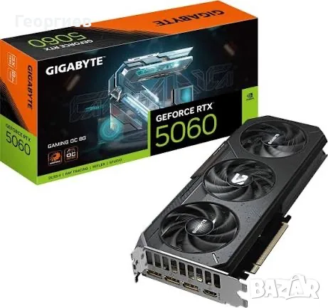 Видео карта GIGABYTE GeForce RTX 5060 8GB Gaming OC DLSS 4 - GV-N5060GAMING OC-8GD
