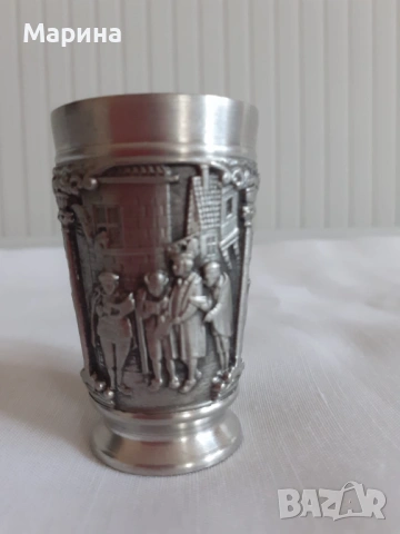 Комплект за ракия от калай Antik*Vintage #71, снимка 8 - Антикварни и старинни предмети - 54523732