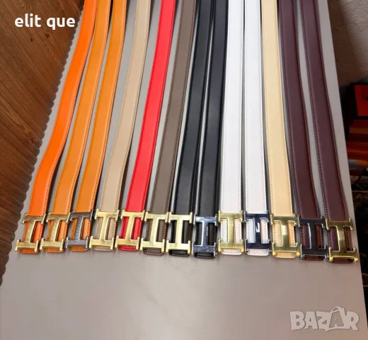 колани от естествена кожа в кутия hermes , снимка 2 - Колани - 55377028