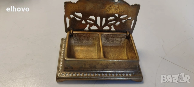 Бронзова кутийка за бижута, снимка 5 - Антикварни и старинни предмети - 54328589