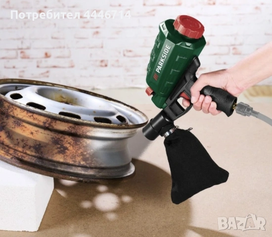 Пневматичен пясъкоструен пистолет PDSP 1000 Е6, снимка 6 - Други инструменти - 54371047