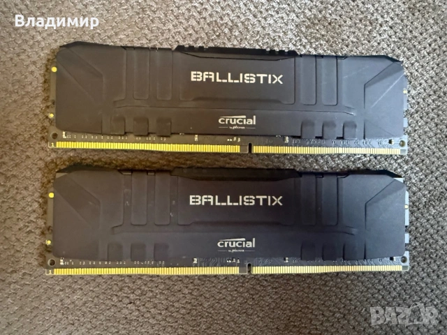 Рам памет Ballistix Crucial 2x16гб ддр4 3200Mhz, снимка 2 - RAM памет - 54462468