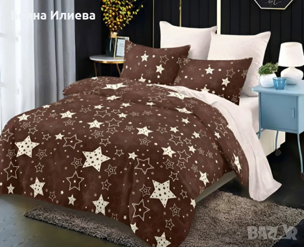Луксозни двулицеви спални комплекти 6 части , снимка 15 - Спално бельо - 51566899