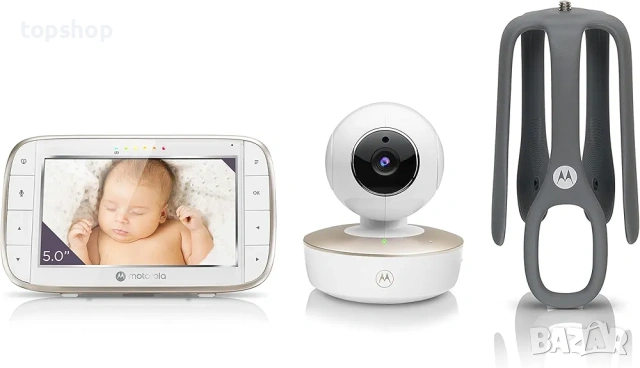 Смарт бебефон с 5" екран Motorola Nursery VM855 – Комплект (За части/Ремонт)  