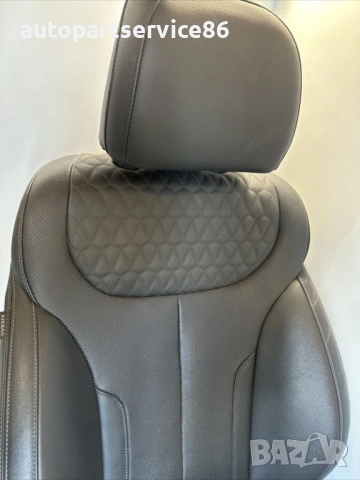 Предна дясна седалка черна кожа за Hyundai Santa Fe 2.2 Crdi (2020), снимка 2 - Части - 54426657