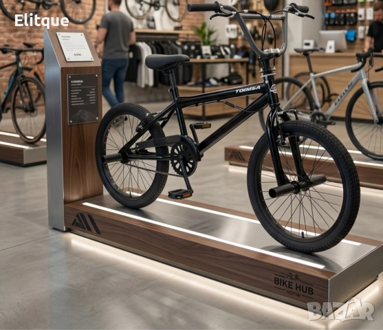 BMX велосипед TOIMSA Full Black 20” – Черен freestyle BMX с 360° ротор и V-Brake