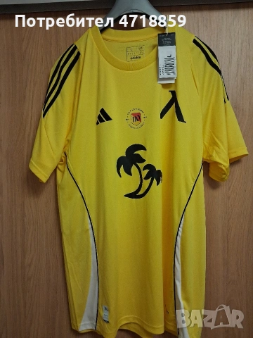 Жълтата фланелка ADIDAS на ПФК "Левски" 1914, снимка 3 - Футбол - 54488268