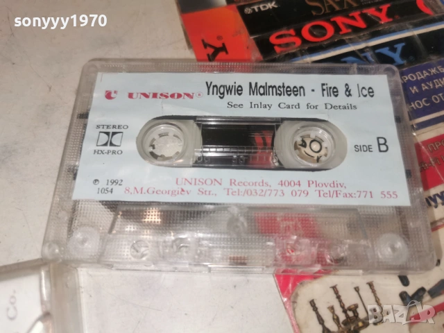 YNGWIE MALMSTTEN 1992 UNISON TAPE 1106261833H2E7R, снимка 2 - Аудио касети - 54870877