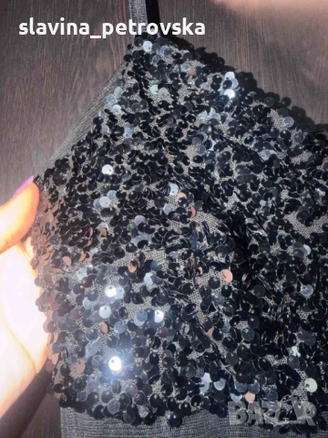 Елегантна секси рокля с пайети, снимка 2 - Рокли - 54255180